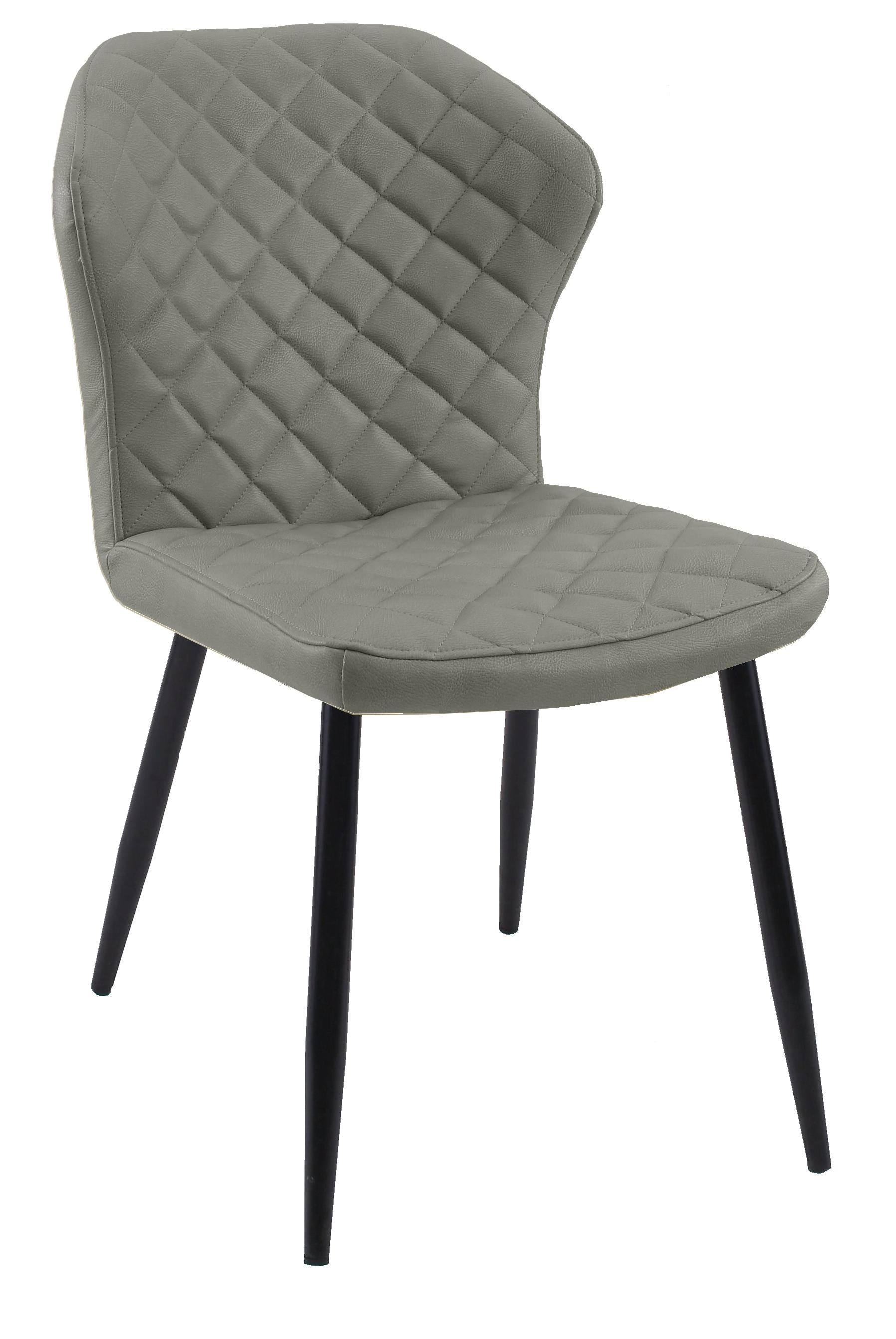 

Стул DikLine 239R экокожа GREY / опоры черные
