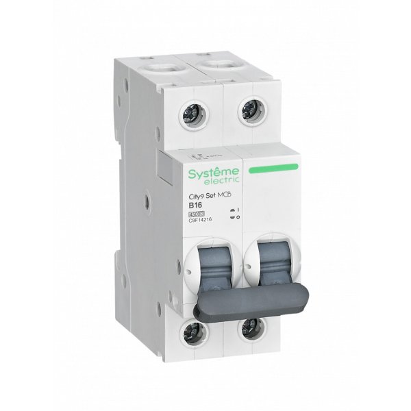 фото Автоматический выключатель schneider electric city9 set 2р 6 a, тип b systeme electric