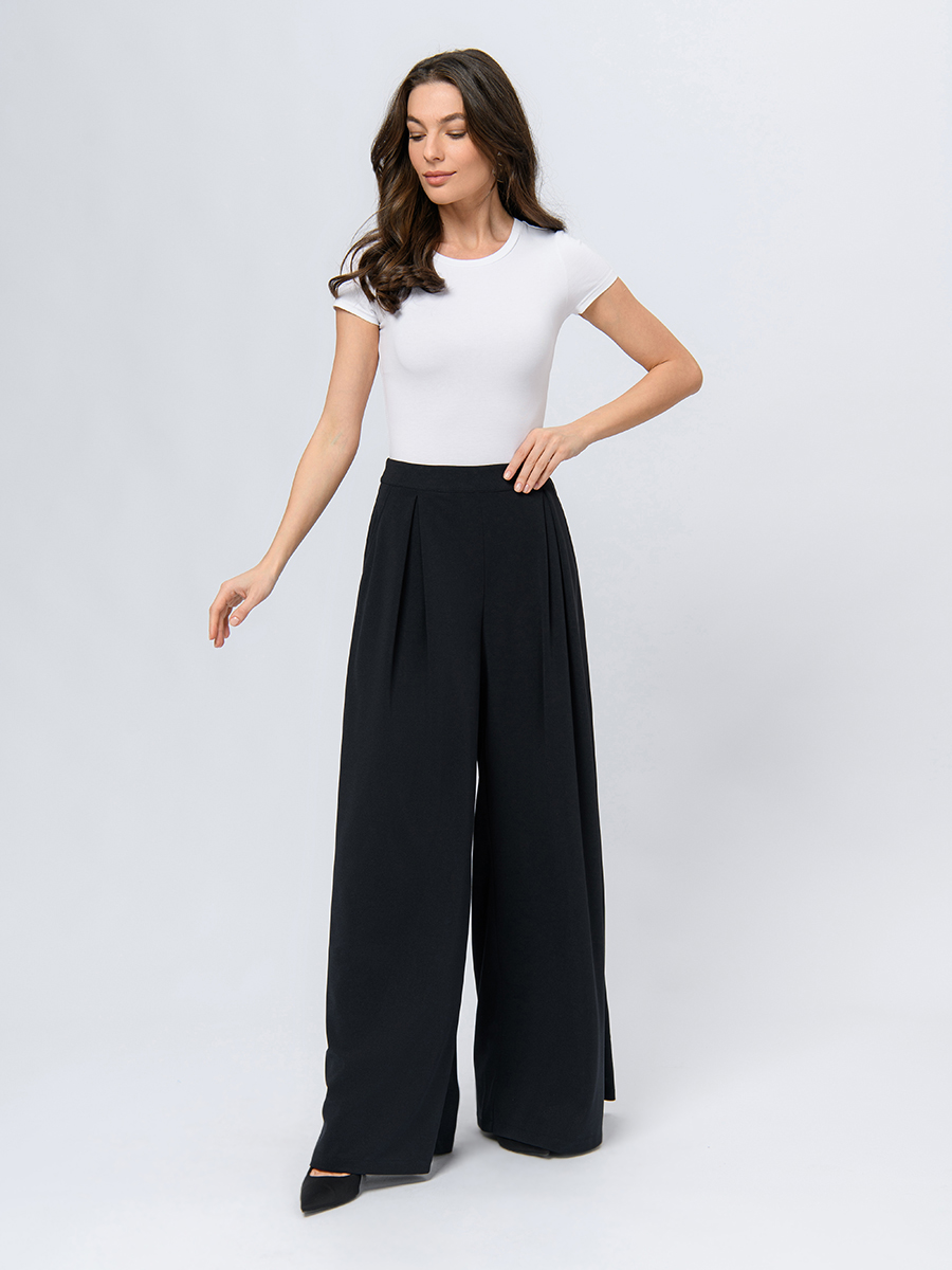 

Брюки женские 1001dress 102877 синие 48, Синий, 102877