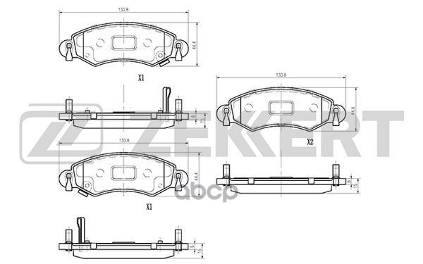 

Тормозные колодки ZEKKERT BS1239
