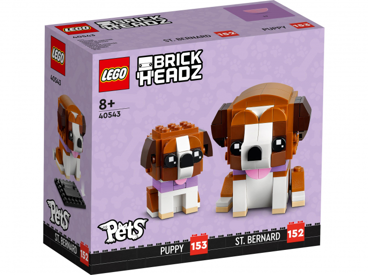 

Конструктор LEGO BrickHeadz Сенбернар 40543