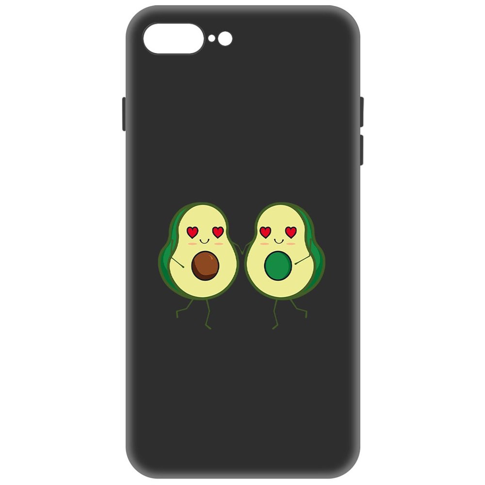 

Чехол-накладка Софт Авокадо Пара для iPhone 7 Plus/8 Plus, Черный