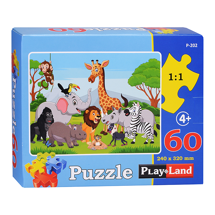 

Пазл 60 элементов "Сафари"