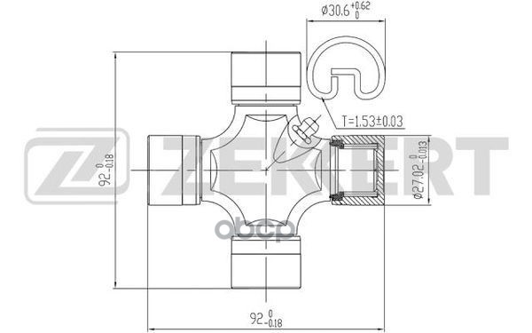 ZEKKERT Крестовина карданного вала  ZEKKERT kg1053