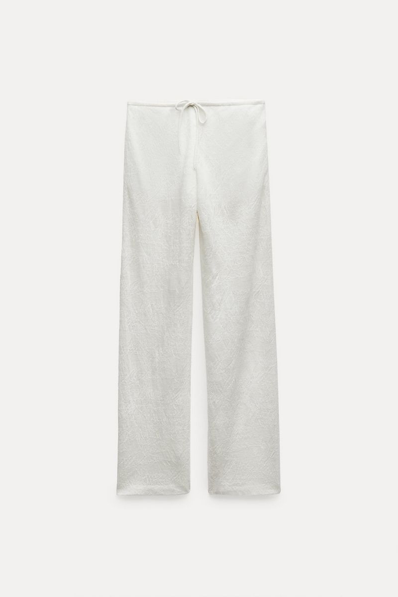 

Брюки женские ZARA 08613808 белые L, Белый, 08613808