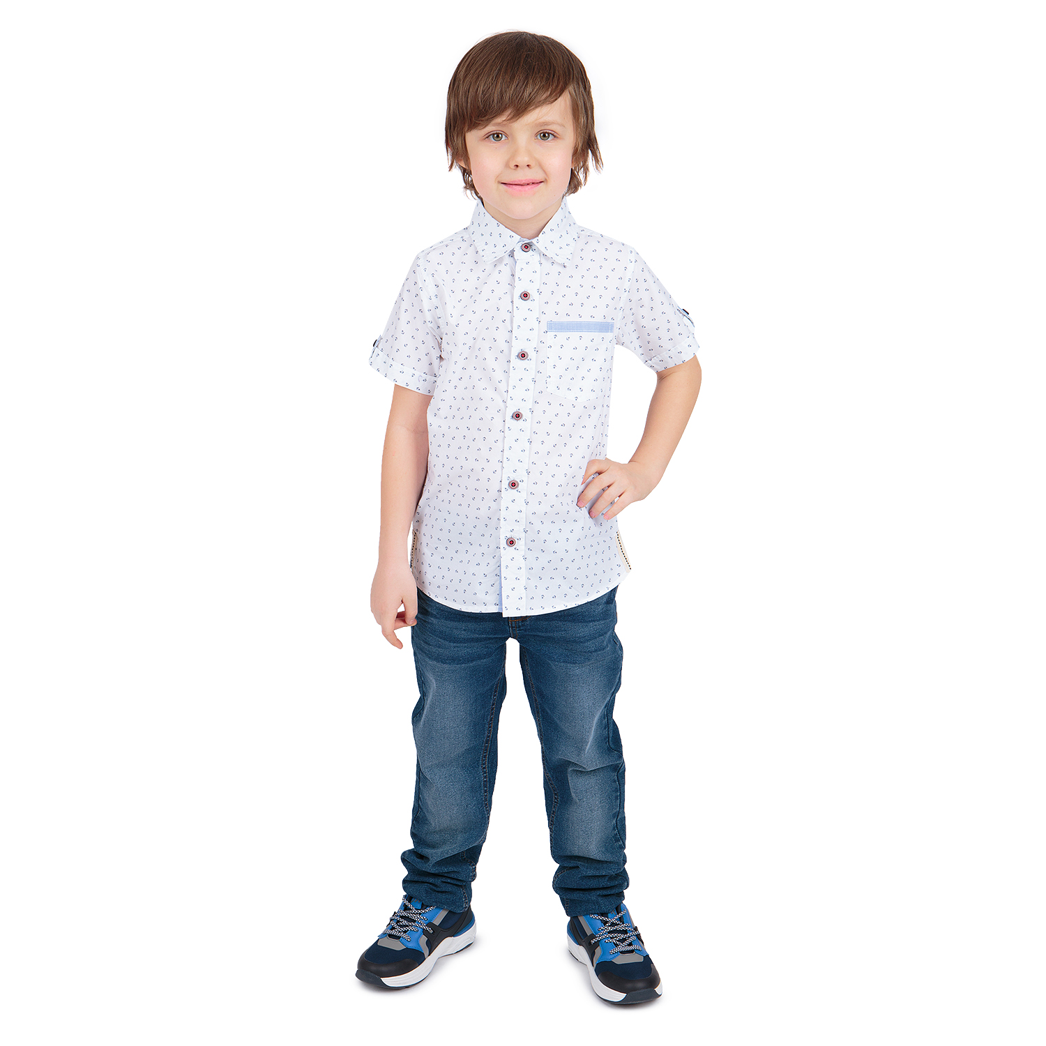 

Рубашка Leader Kids белый р.122, GL001058800