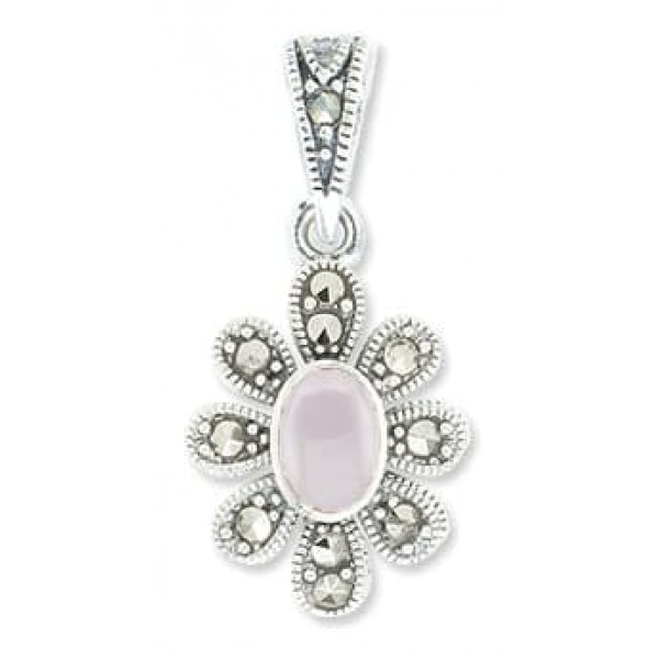 

Кулон из серебра с марказитом/лунным камнем Марказит HP0898, HP0898_марказит, лунный камень