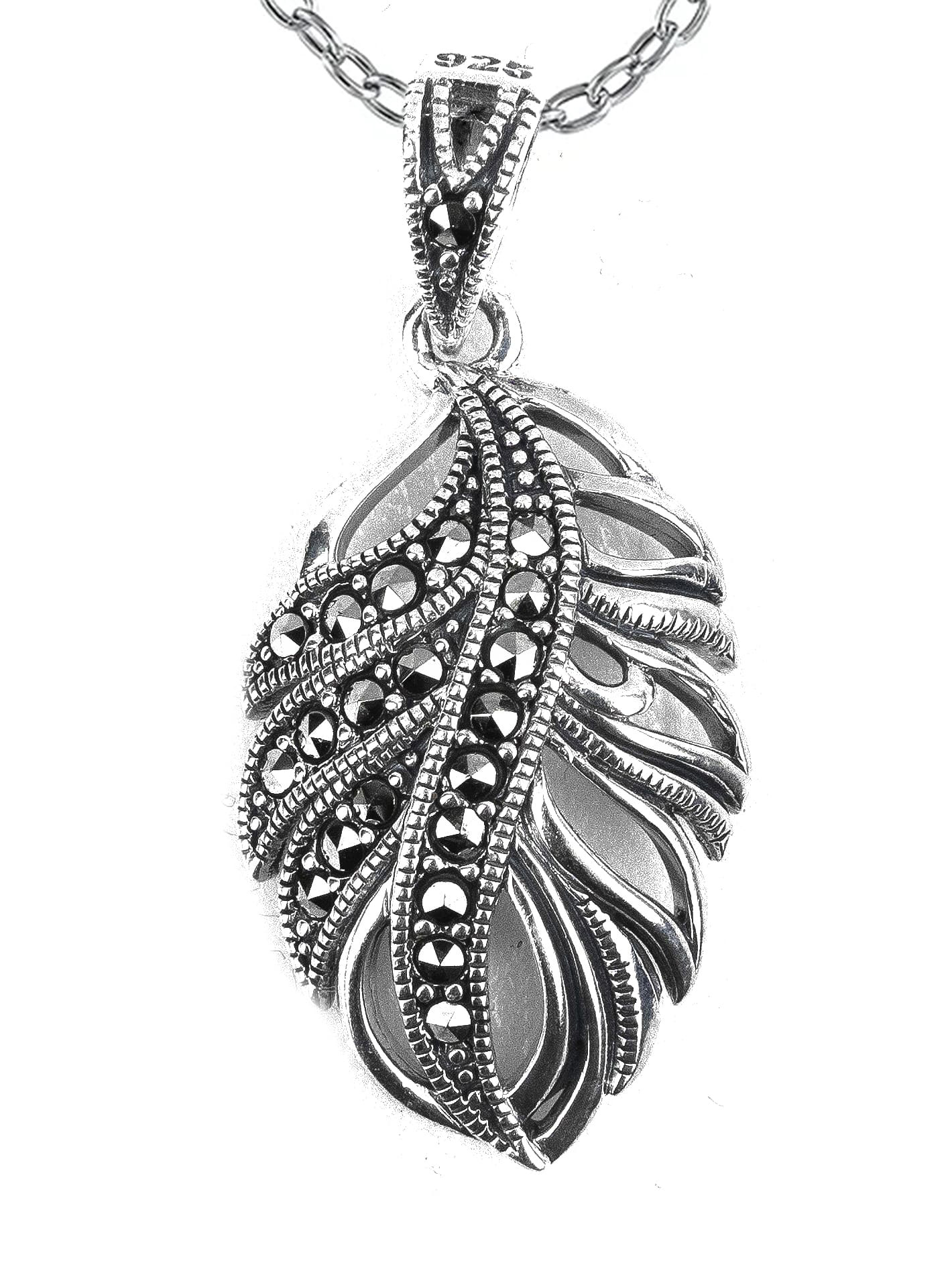 

Кулон из серебра с марказитом Марказит HP0910, HP0910_марказит