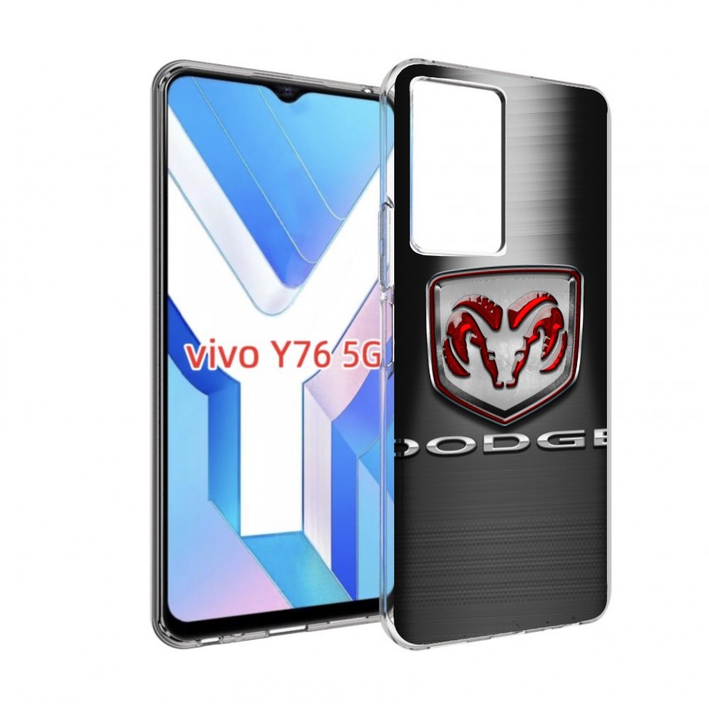 

Чехол Mypads Dodge 1 Мужской Для Vivo Y76 5G, Прозрачный, Tocco