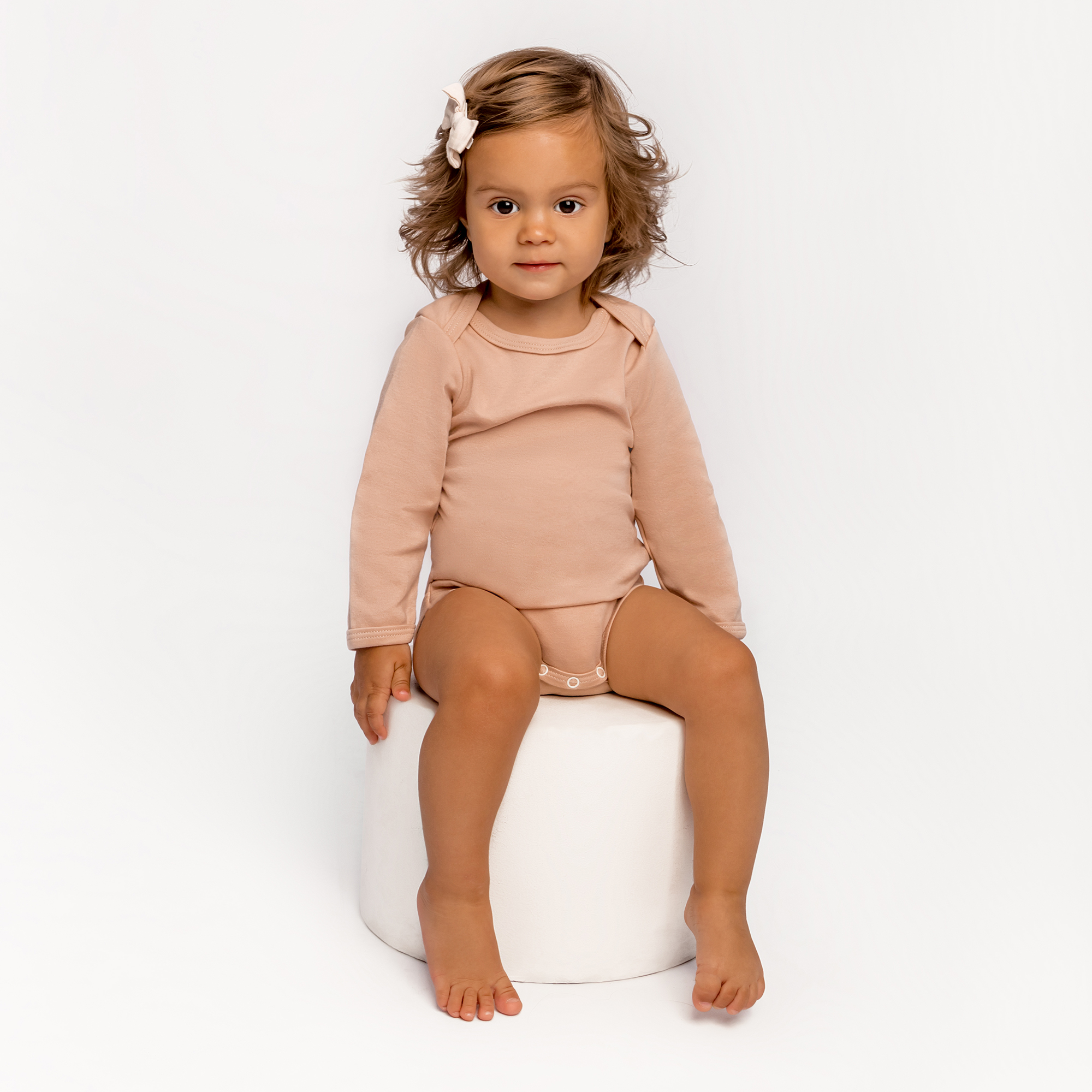 

Боди детское Amarobaby Nature Ваниль с длинным рукавом, бежевый 74, AB-OD20-N2