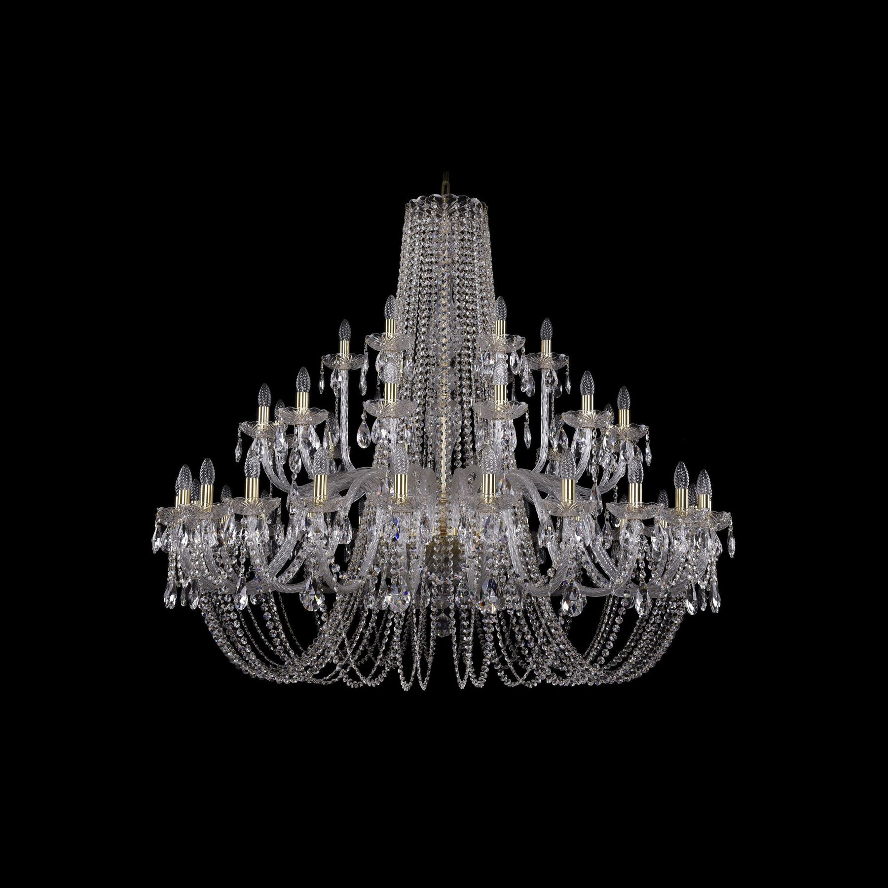 фото Хрустальная люстра 1402/24+12+6/530 g bohemia ivele crystal