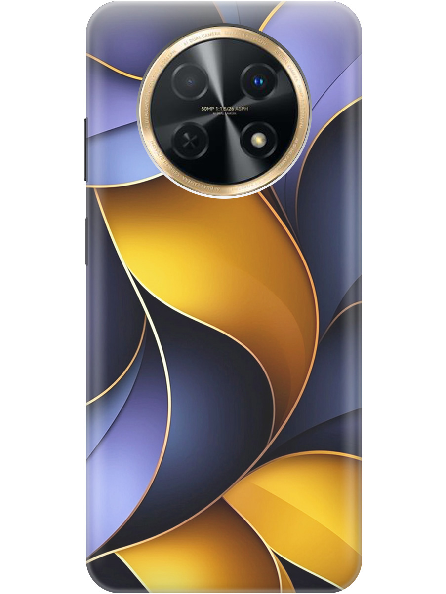 

Силиконовый чехол на Huawei nova Y91 с принтом "Желто-сиреневые изгибы", Прозрачный;желтый;фиолетовый, 772566931