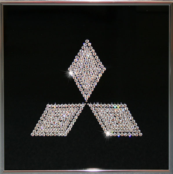 

Картина с кристаллами Мицубиси 1461 25х25 см 405 кристаллов, картина на стекле