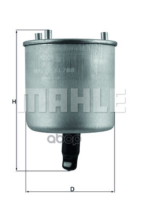 

Фильтр топливный MAHLE KL788, KL788