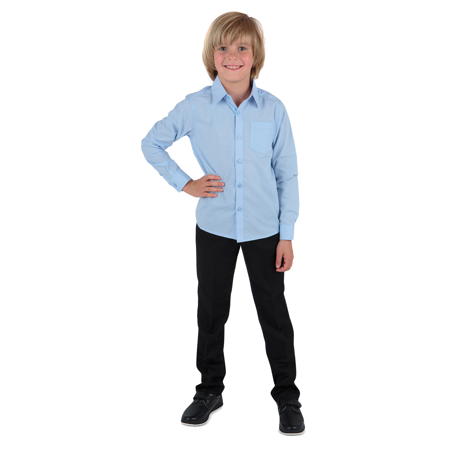 

Рубашка Leader Kids голубой р.140, GL001206583