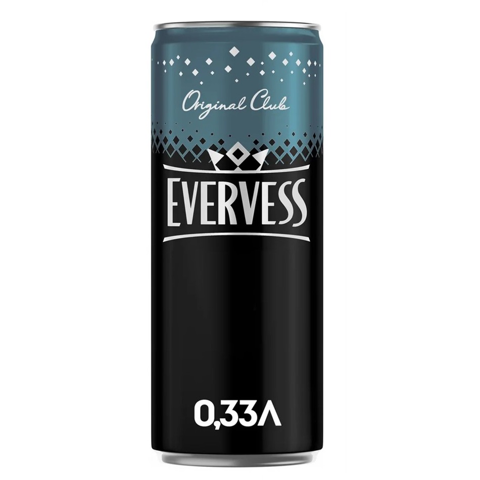 Газированный напиток Evervess Black Royal сильногазированный 0,33 л