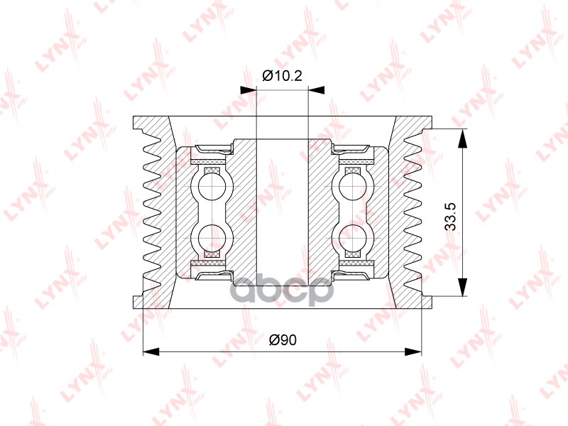 

Ролик Обводной Приводного Ремня LYNXauto арт. PB7262