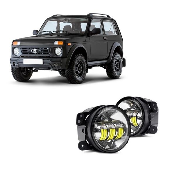 

Фары противотуманные FONARILED PTF4 30 Watt flood для Niva Urban, PTF