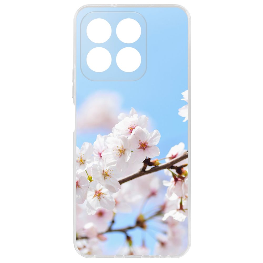 

Чехол-накладка Krutoff Clear Case Цветение для Honor X8b, Прозрачный