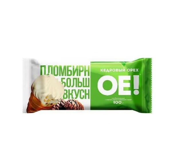 

Мороженое Сибхолод Ое! ванильное с кедровым орехом, 12%, 80 г