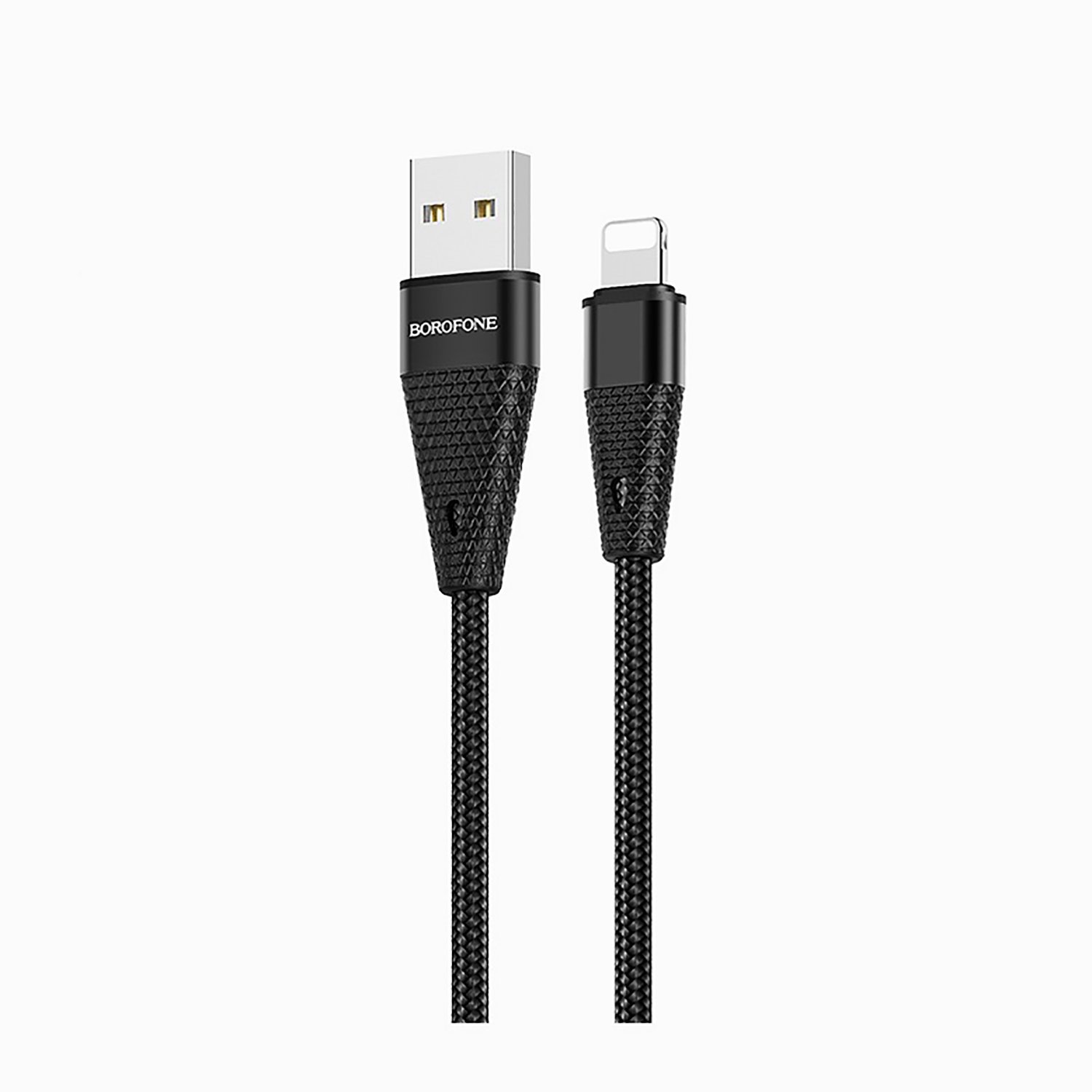 

Дата-кабель USB универсальный Lightning Borofone BU10 (черный)