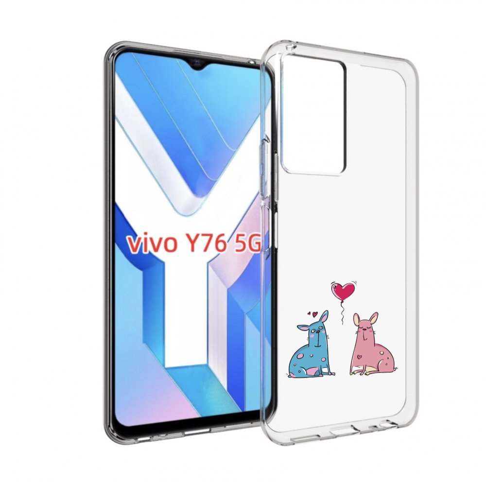 

Чехол MyPads Лама любовь для Vivo Y76 5G, Прозрачный, Tocco