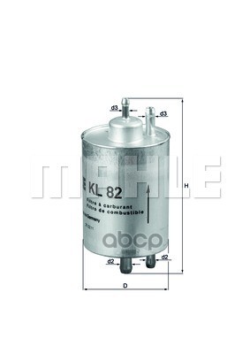 

Фильтр топливный Mahle/Knecht KL82, KL82