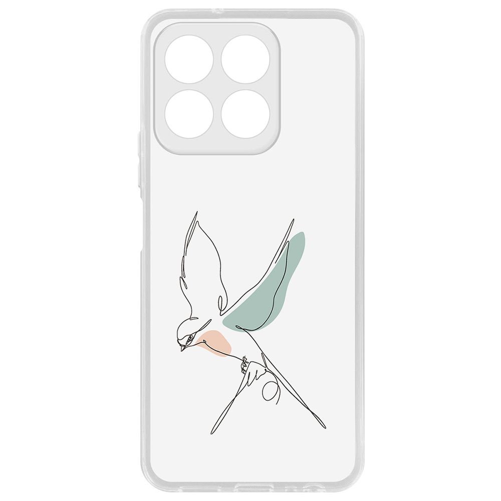 

Чехол-накладка Krutoff Clear Case Полет для Honor X8b, Прозрачный