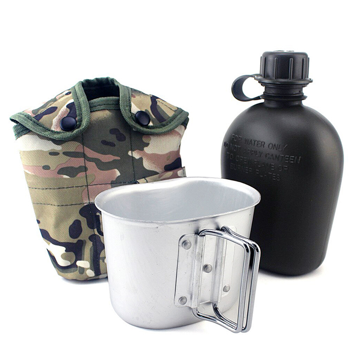 Компактный набор фляга и кружка в чехле, камуфляж, Shamoon SM-FK-01