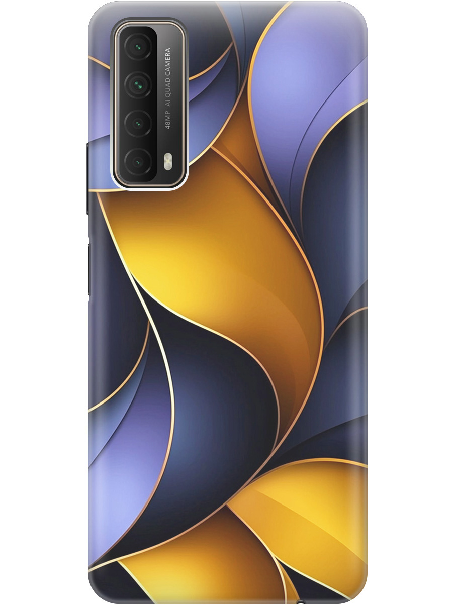 

Силиконовый чехол на Huawei P Smart (2021) с принтом "Желто-сиреневые изгибы", Прозрачный;желтый;фиолетовый, 723603031