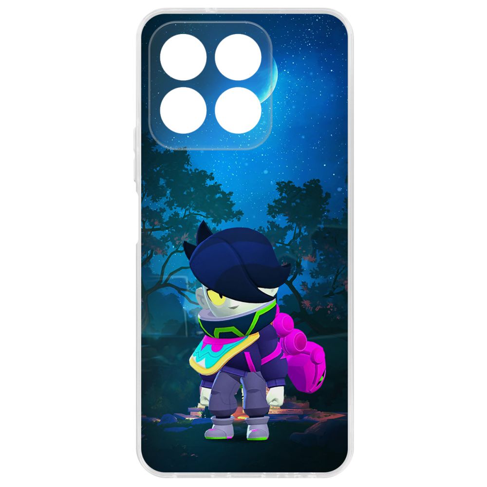 

Чехол-накладка Krutoff Clear Case Brawl Stars-Орочи Эдгар для Honor X8b, Прозрачный