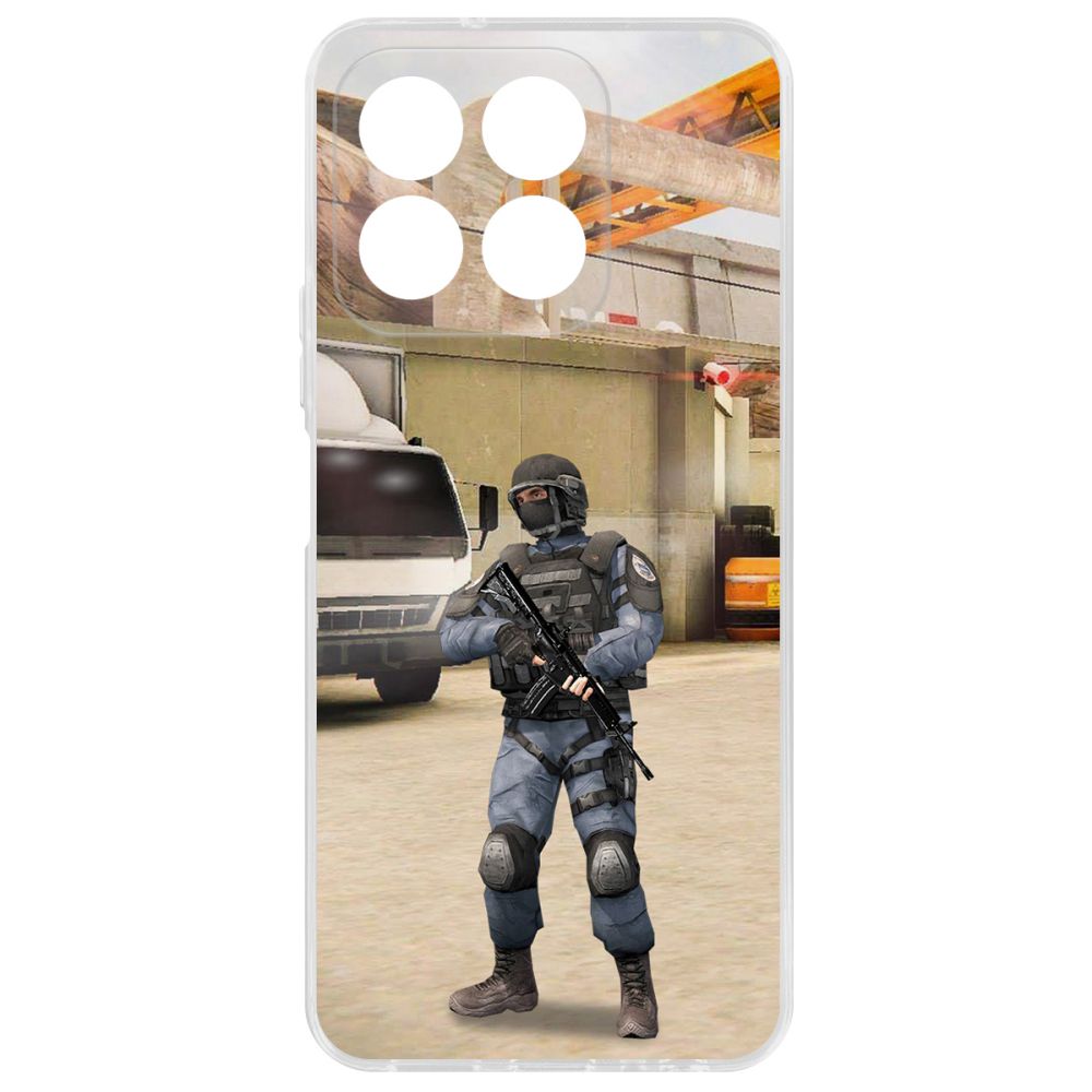 

Чехол-накладка Krutoff Clear Case Cтандофф 2 (Standoff 2) - GIGN для Honor X8b, Прозрачный