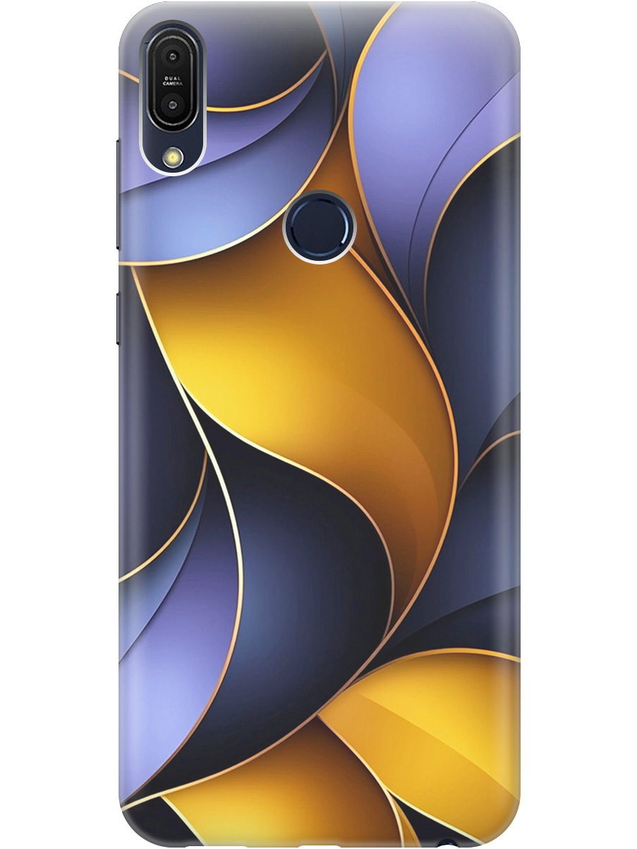 

Силиконовый чехол на Asus Zenfone Max Pro M1 (ZB602KL) с принтом "Желто-сиреневые изгибы", Прозрачный;желтый;фиолетовый, 719182731