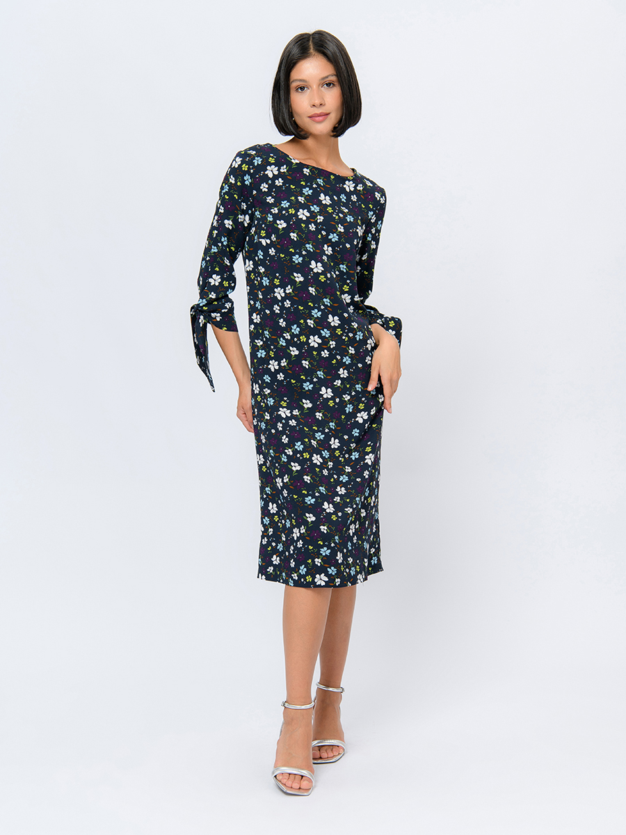

Платье женское 1001dress 102558 синее 46, Синий, 102558