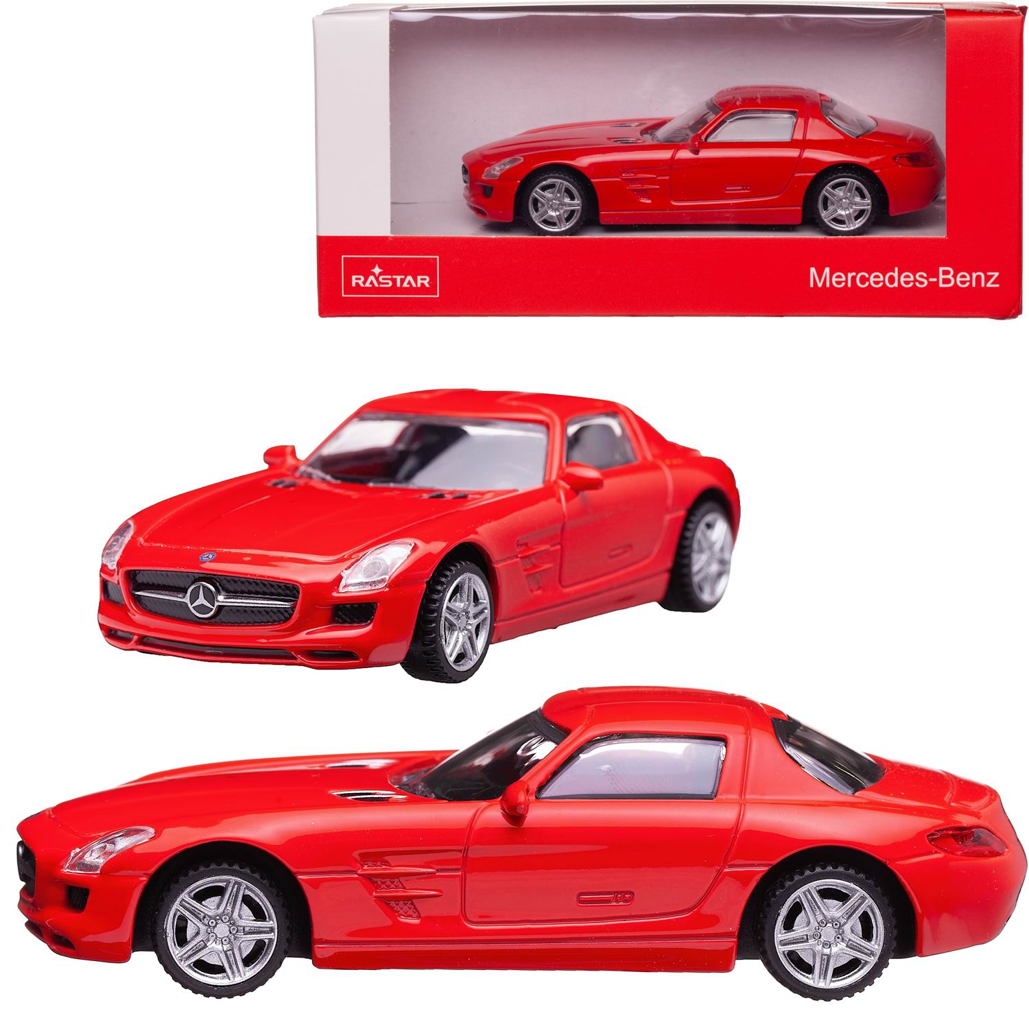 Машина металлическая 143 Mercedes SLS цвет красный 58100R 490₽