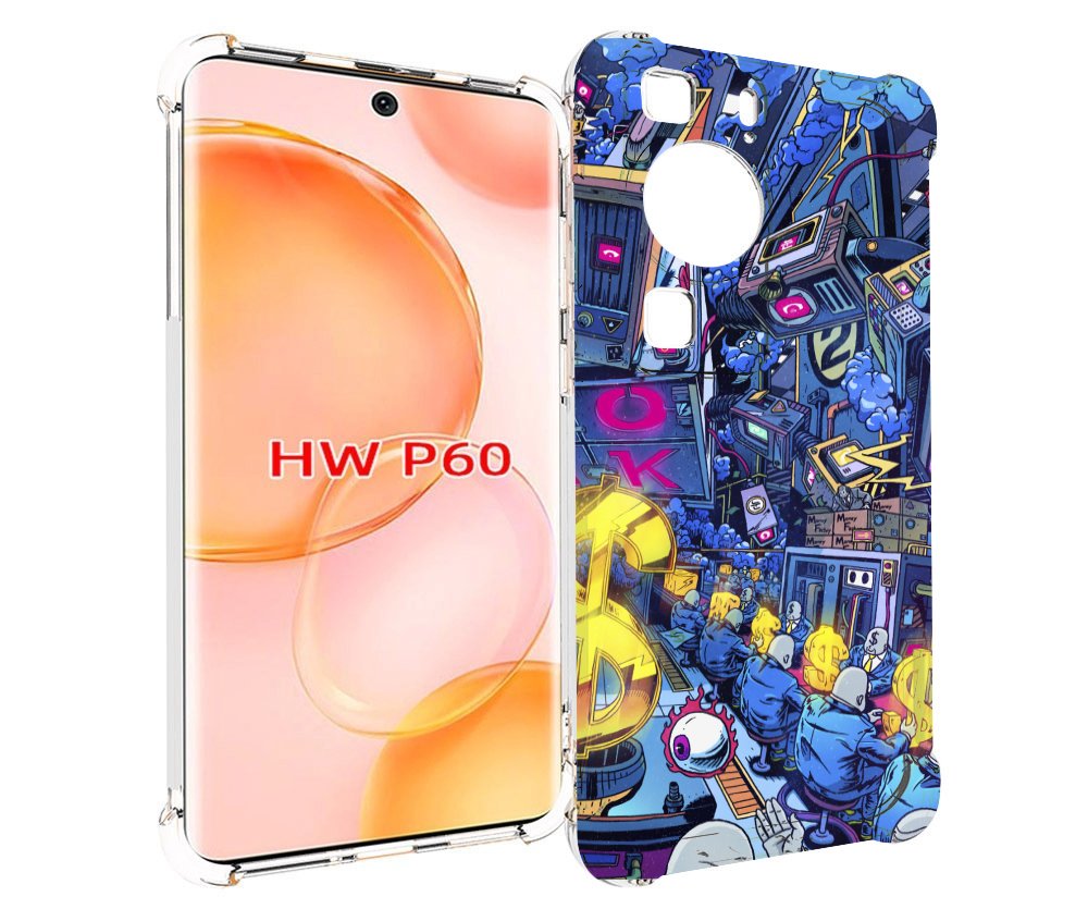

Чехол MyPads футуристичная картинка для Huawei P60, Tocco
