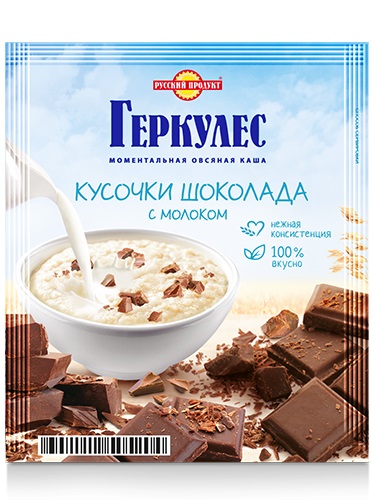 

Каша Русский продукт Геркулес с шоколадом и молоком 35 г