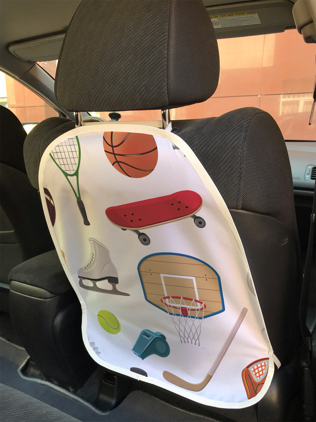 

Накидка на спинку сиденья JoyArty Спортивные принадлежности, 45х62, Спортивные принадлежности