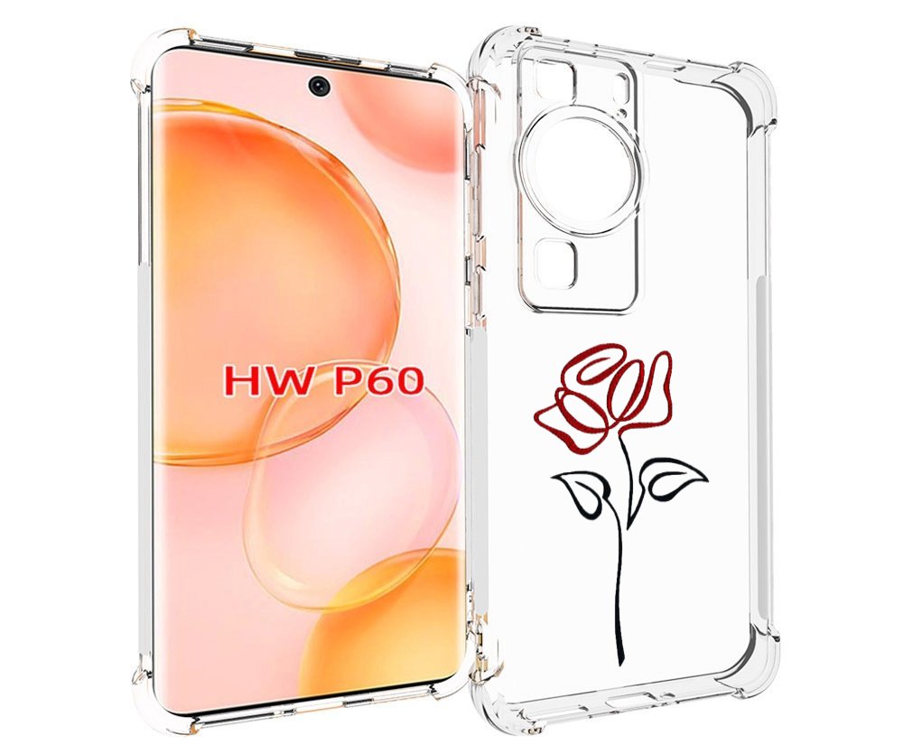

Чехол MyPads цветок в одну линию для Huawei P60, Tocco