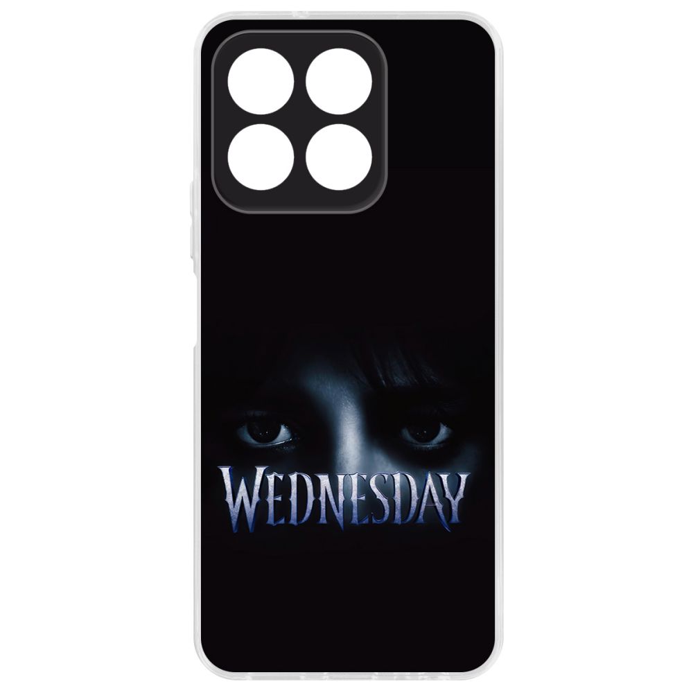 

Чехол-накладка Krutoff Clear Case Уэнсдей Аддамс - Логотип для Honor X8b, Прозрачный