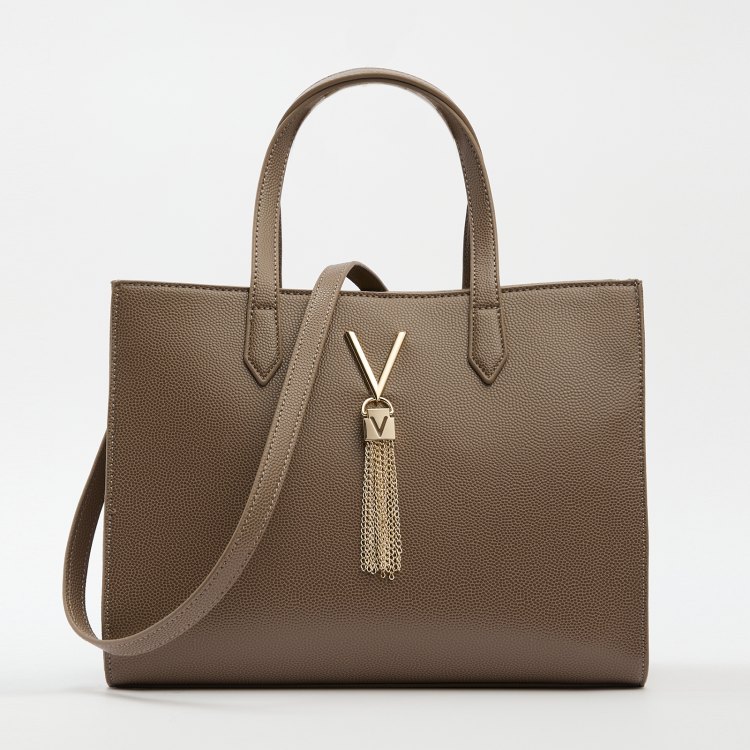 

Сумка женская Valentino VBS1R414G серо-коричневая, Коричневый, VBS1R414G