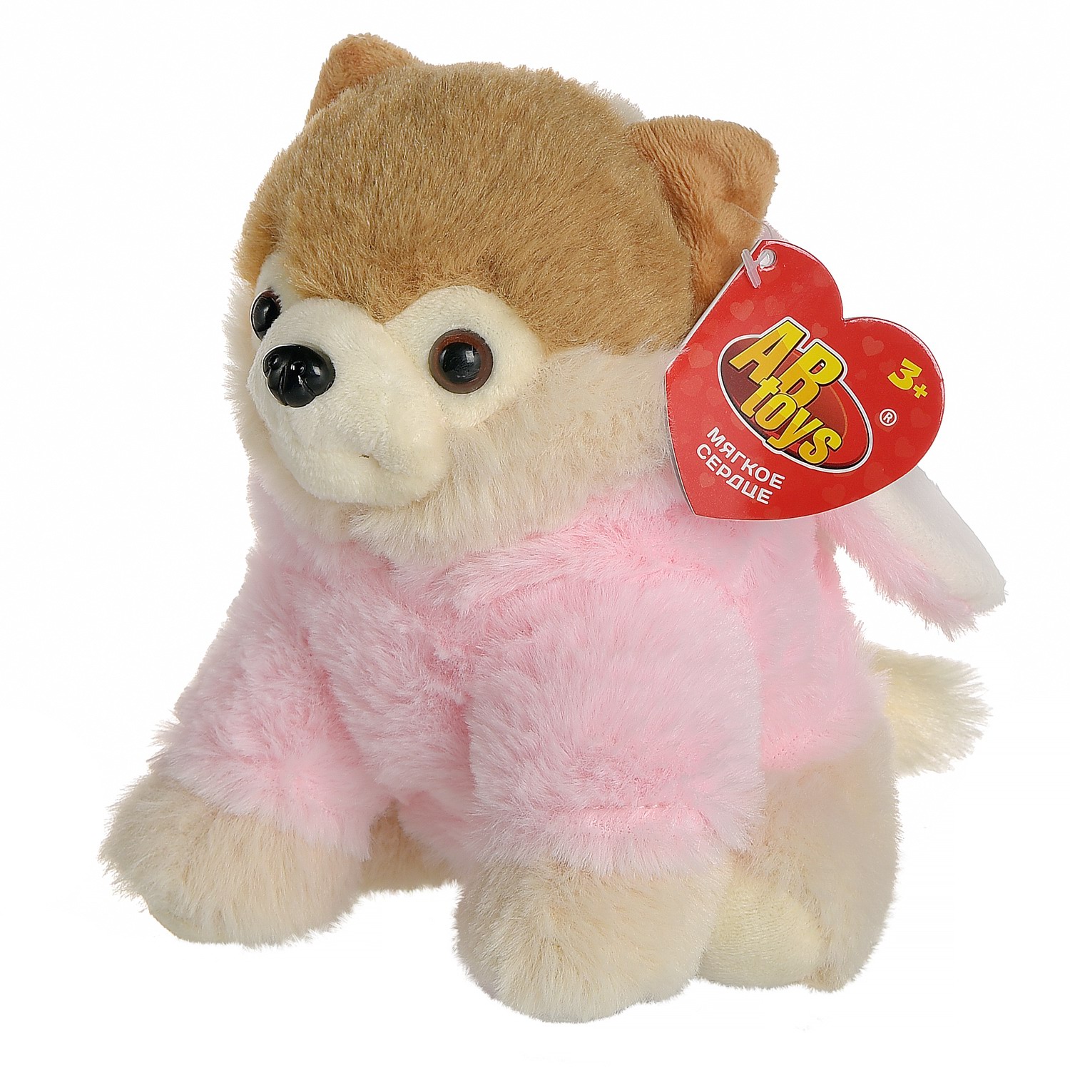 

Мягкая игрушка Abtoys Модные питомцы. Собачка в костюме Розового кролика, 18см M4842, Разноцветный, M4842