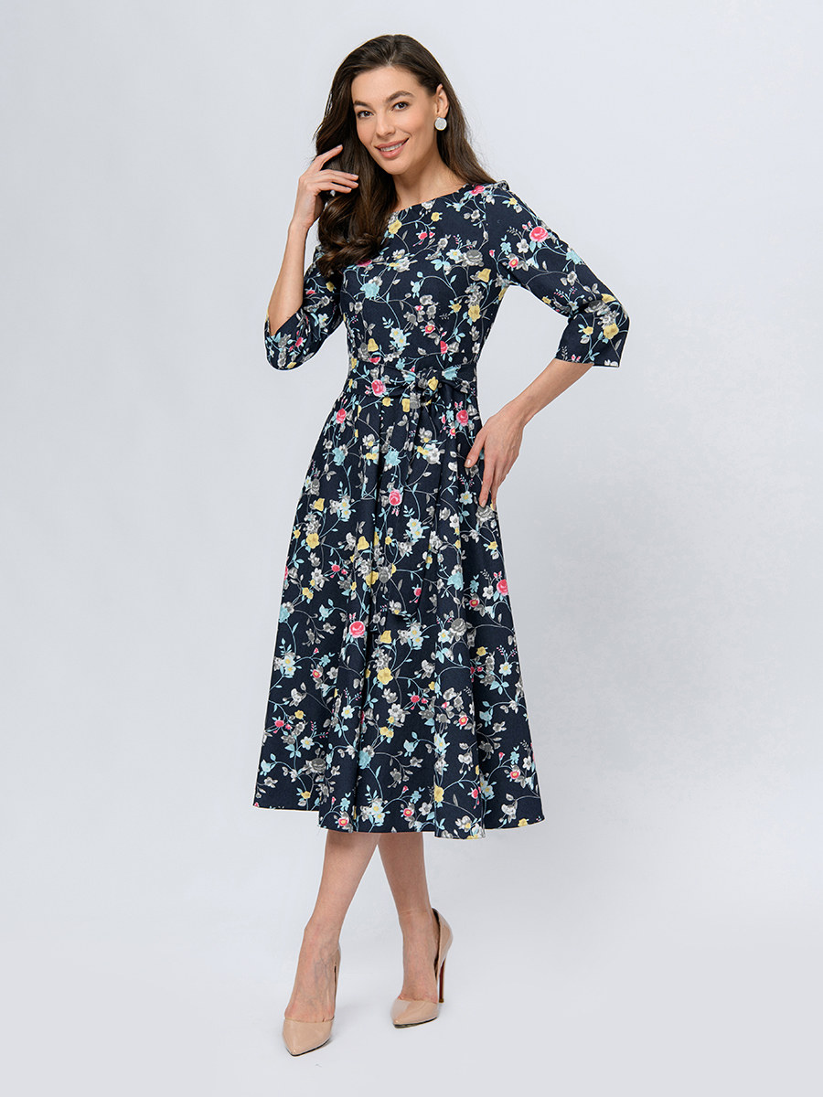 

Платье женское 1001dress 0102349BD синее 42, Синий, 0102349BD
