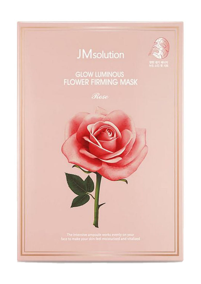 фото Гидрогелевая маска jmsolution glow luminous flower hydrogel mask rose 30 мл jm solution