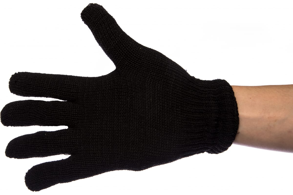 РОС Перчатки вязанные утепленные, полушерстяные, двойной вязки, 3 нити размер 20 12500 перчатки вязанные