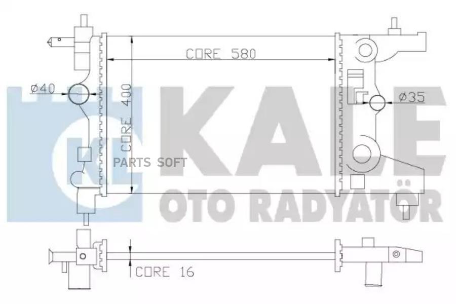 

Радиатор Opel Astra J/Astra J Sports Tourer 09>15 KALE 355200
