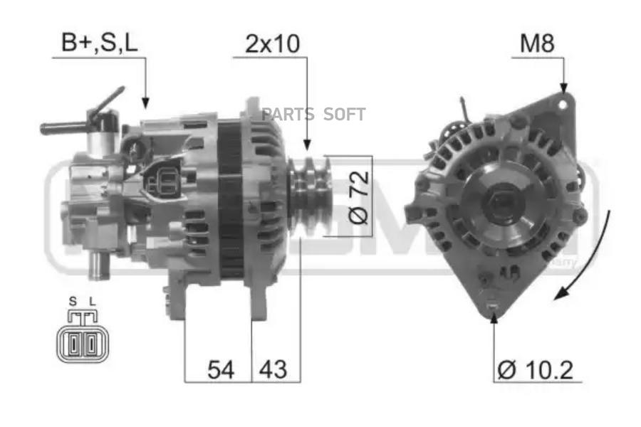 

Генератор ERA 14V 80A 210595