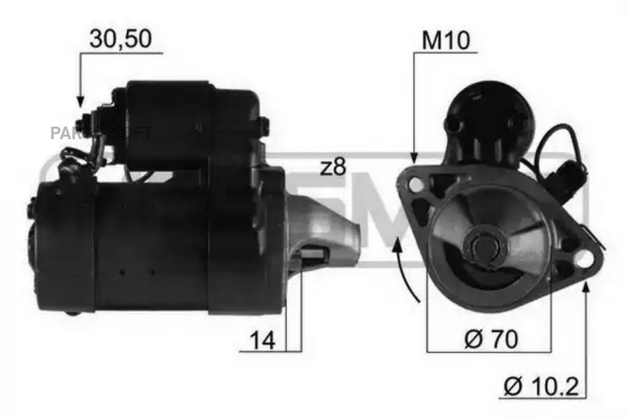 

Стартер ERA 12V 1.2kW 220197