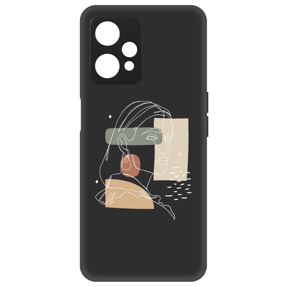 Чехол-накладка Krutoff Soft Case Уверенность для Realme 9 5G черный