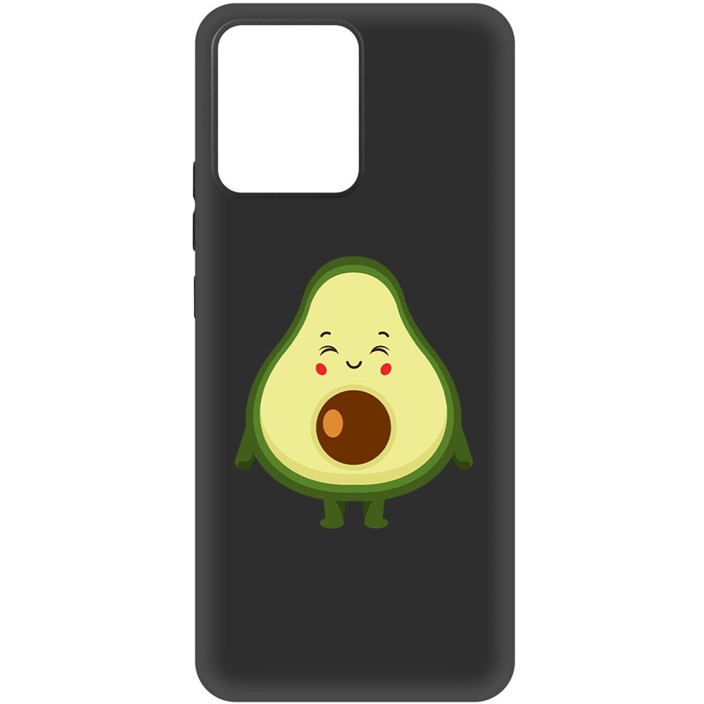 

Чехол-накладка Krutoff Soft Case Авокадо Милый для Realme Narzo 50i Prime черный